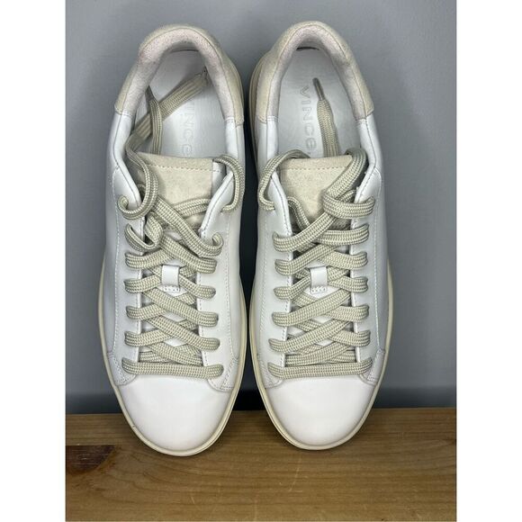 Vince‎ Men's Travis Lace Up Low Top Sneaker Athletic Shoes White Size 7.5 - Picture 3 of 8